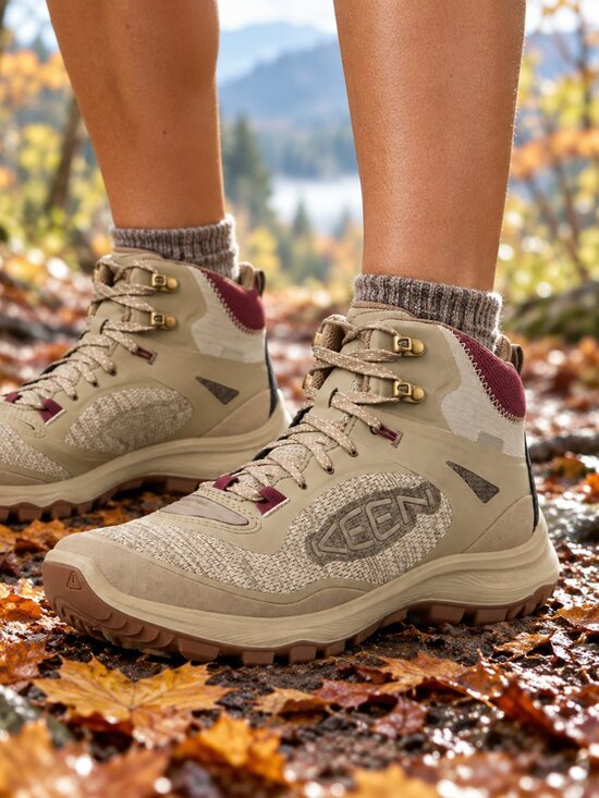 Keen Shoes - NWT KEEN Terradora Flex Mid Waterproof Hiking Boots Women’s 8.5 Taupe